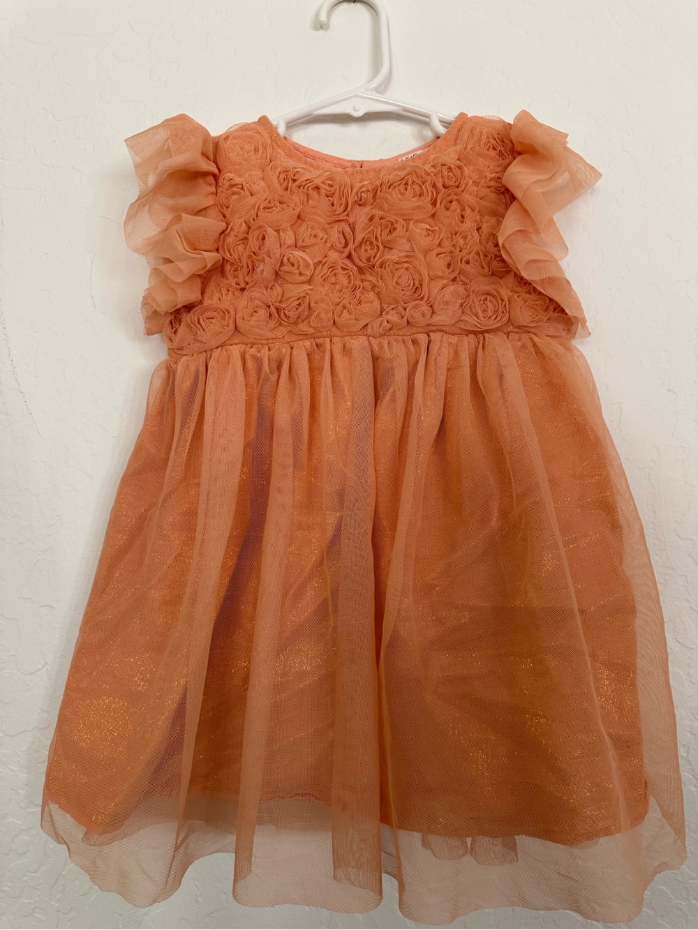 Cat & Jack Orange Rosette Tulle Dress for Girls